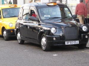 BLACK CAB IN GUILDFORD